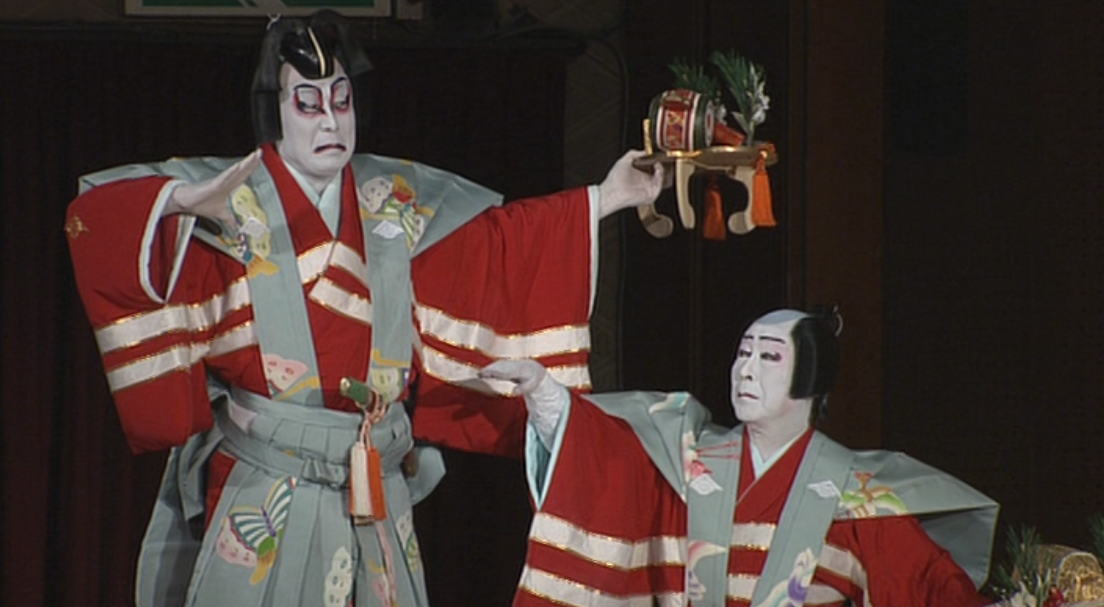 《寿曽我対面》の曽我兄弟、兄・十郎と弟・五郎