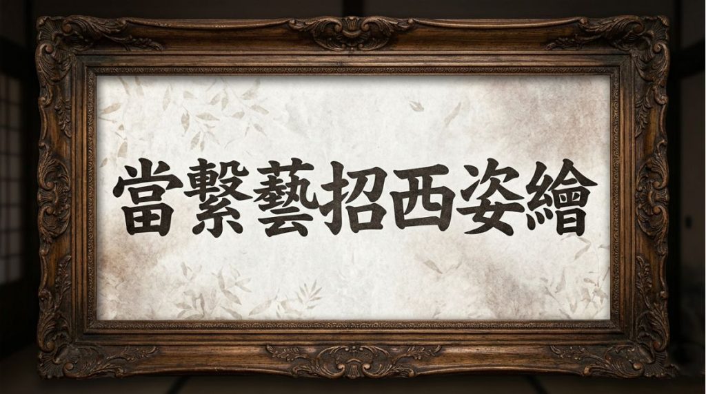 當繋藝招西姿繪