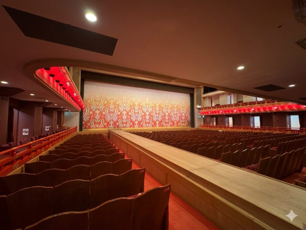 花道で六方が踏まれます